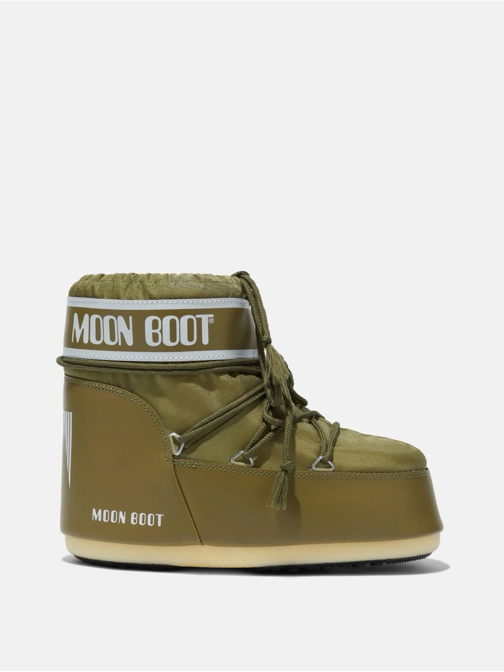 Moon Boots ICON LOW KHAKI NYLON BOOTS